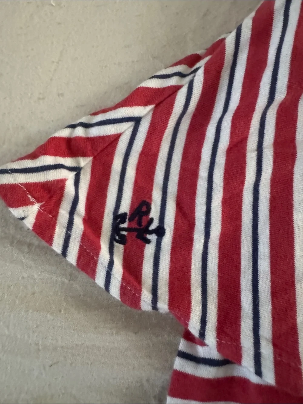 Ralph Lauren Baby Girls 18M Nautical Stripe Jumper Dress Romper